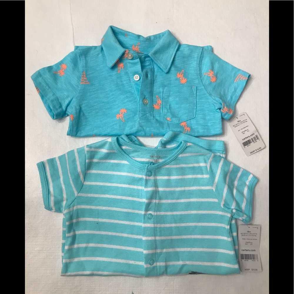 Carters 18 month Polo shirt and bodysuit - NWT